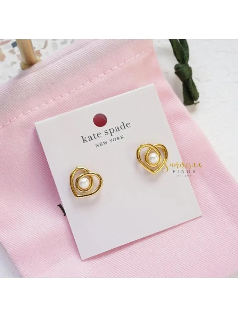 Kate Spade Infinite Hearts Studs Earrings